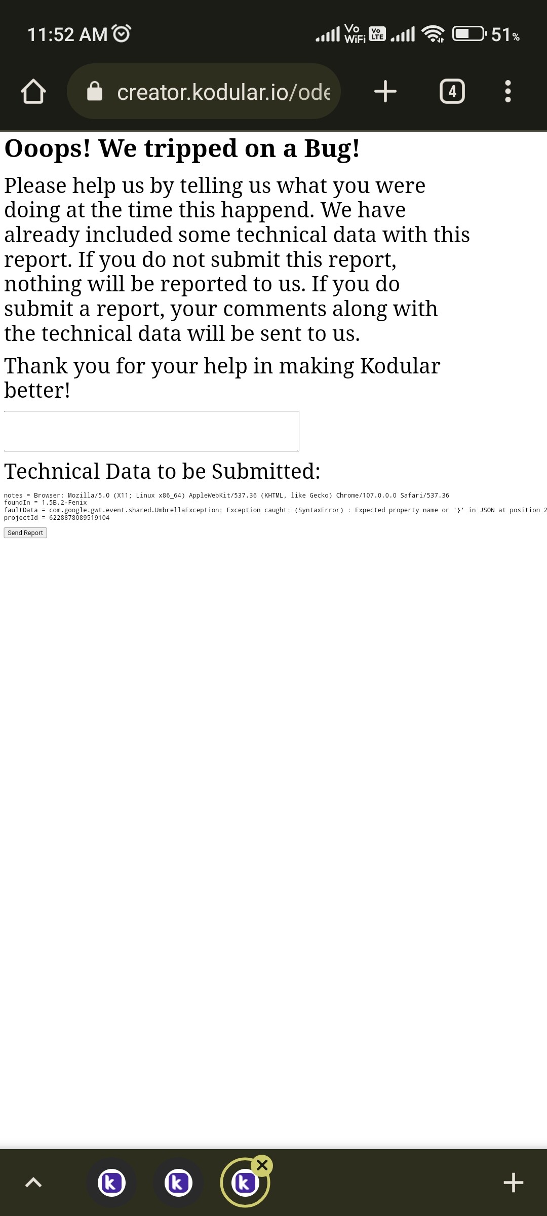 An Internal error occurred while choosing a color - Discuss - Kodular ...