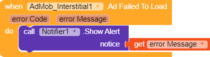 Ad failed to load codes - Discuss - Kodular Community