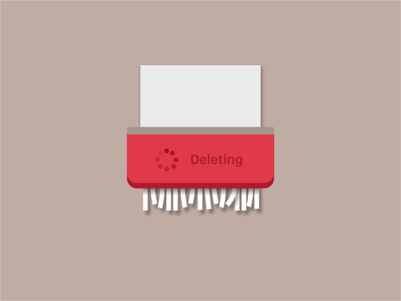 deleting