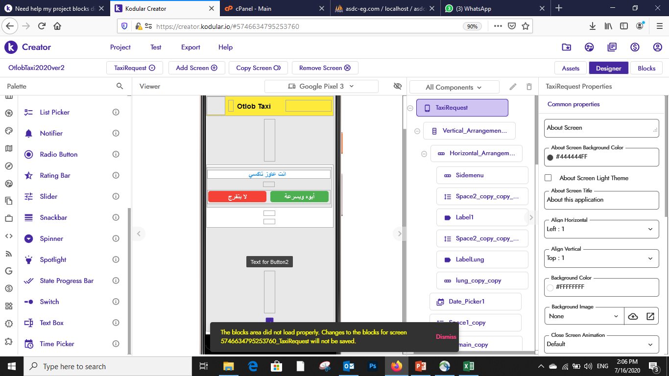 Need help my project blocks didnt show - Bugs - Kodular Community
