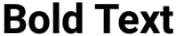 BoldText
