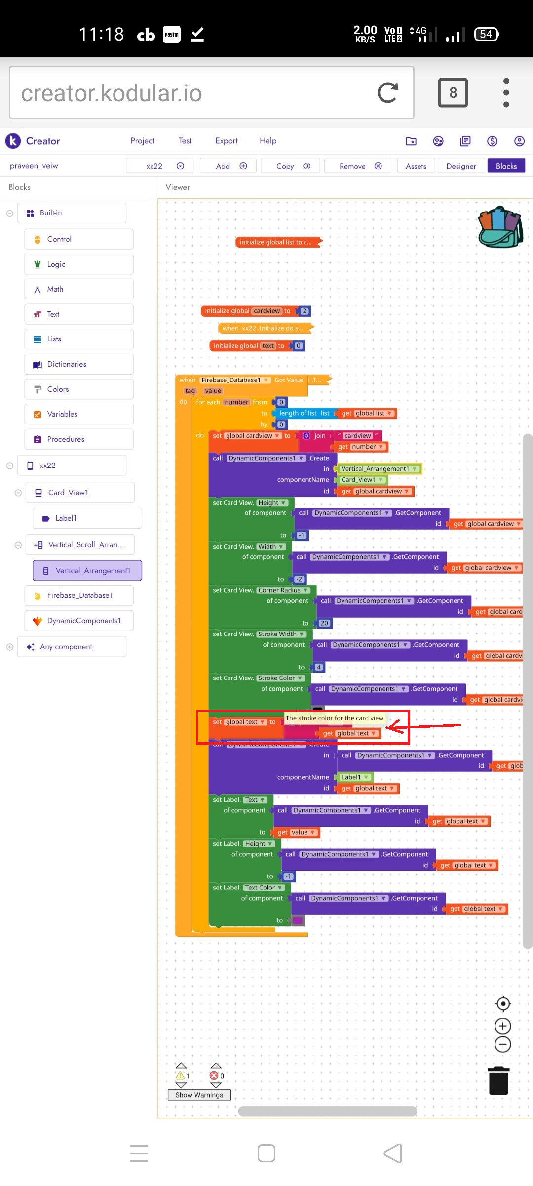 Dynamic Components error- ID must be unique - Discuss - Kodular Community