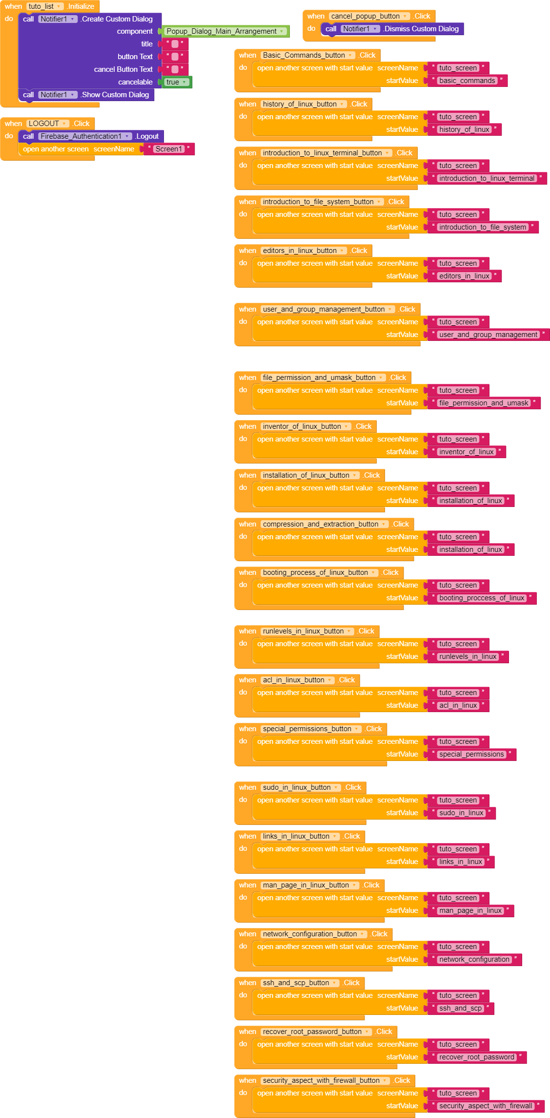 App crashing when open another screen with start value btn is clicked ...