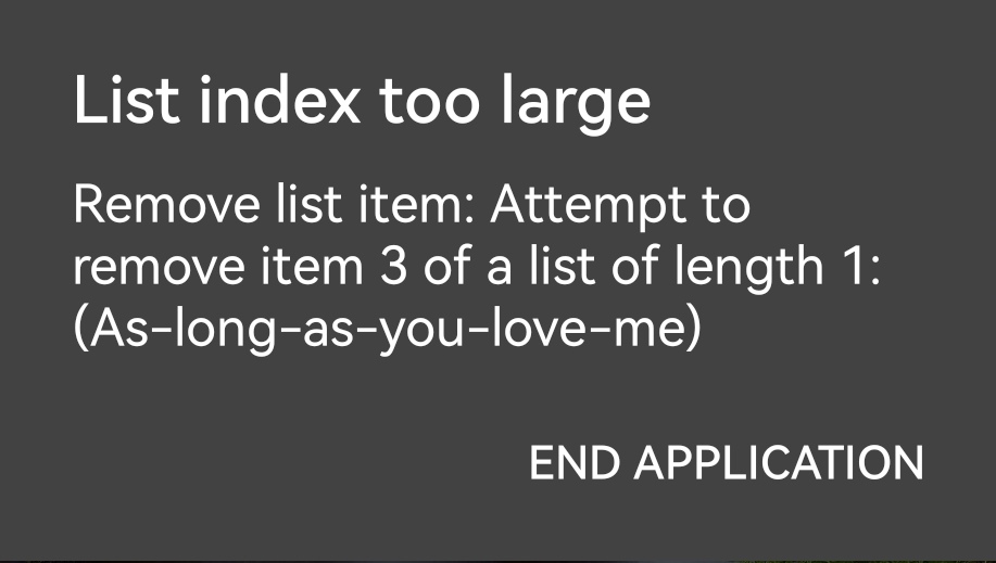 Delete item list error - Discuss - Kodular Community