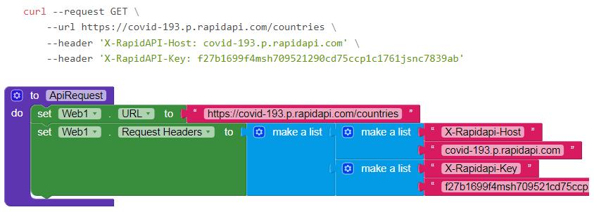 How to use "https://rapidapi.com/" api key? - Discuss - Kodular Community