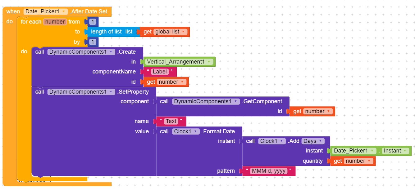 Dynamic Component and Dates - Discuss - Kodular Community