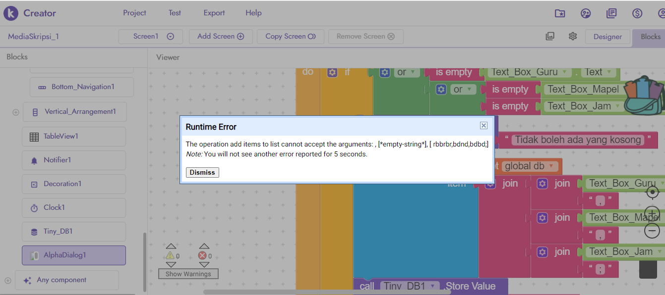 Problem with tiny DB block code - Discuss - Kodular Community