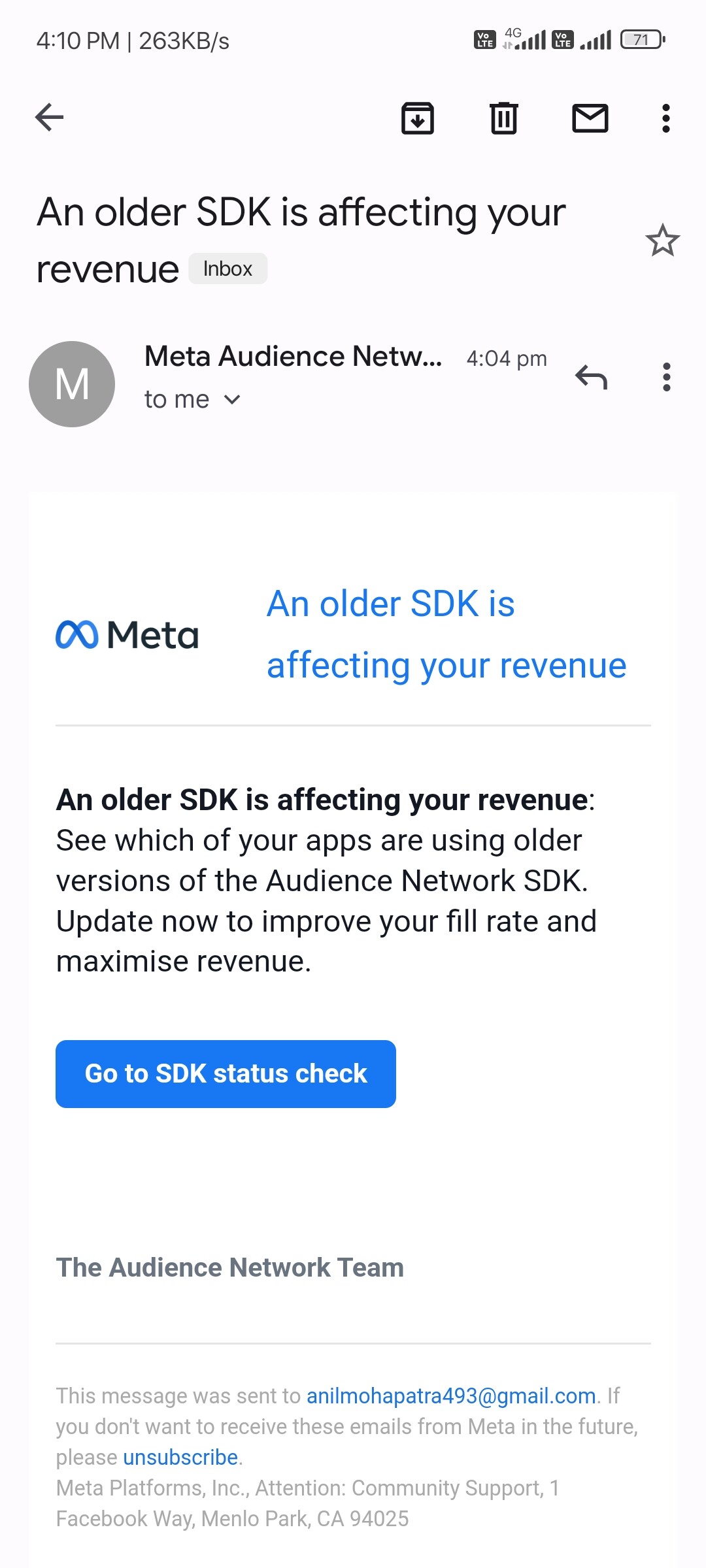 Facebook ads not showing on my new app - Discuss - Kodular Community