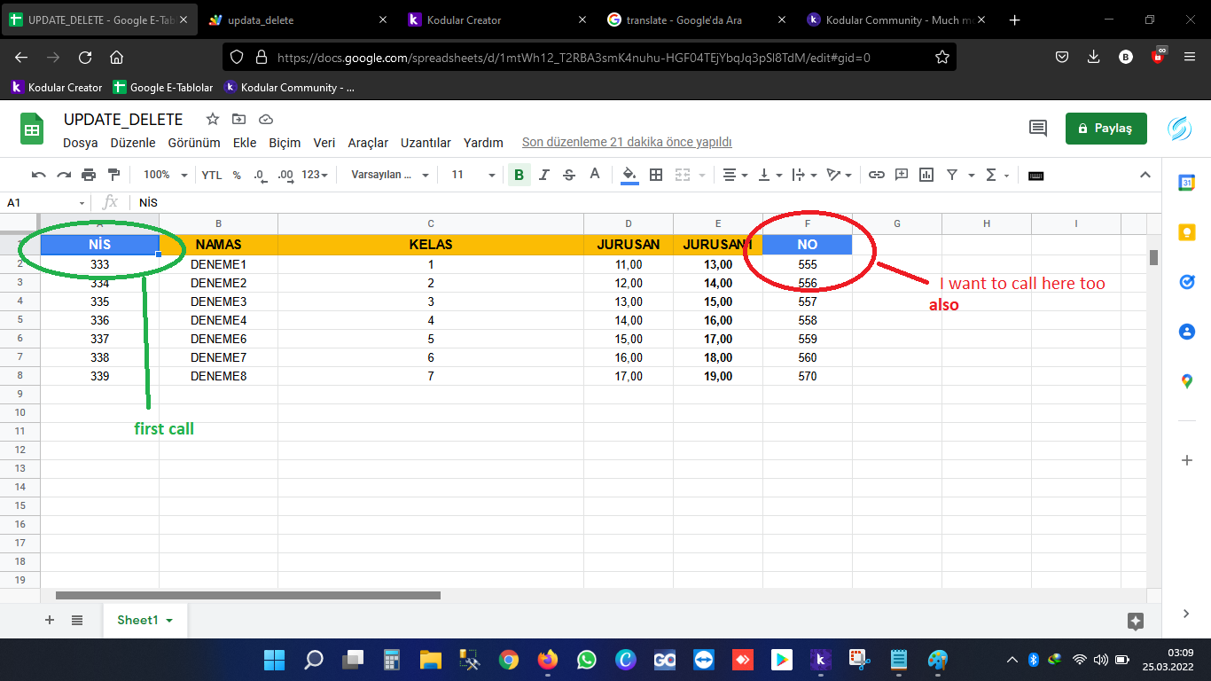 Google Sheets second call help! / Solved - Discuss - Kodular Community