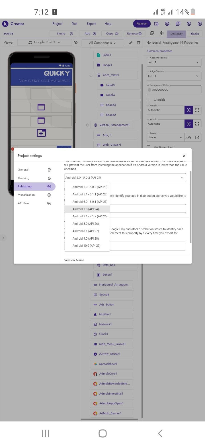 Kodular or Android 12 sdk version update coming? - Discuss - Kodular ...