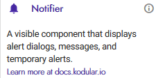 Show notification - Discuss - Kodular Community