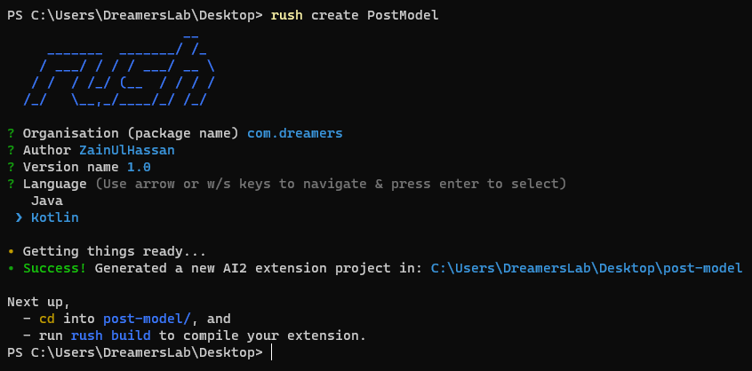 create_rush_project