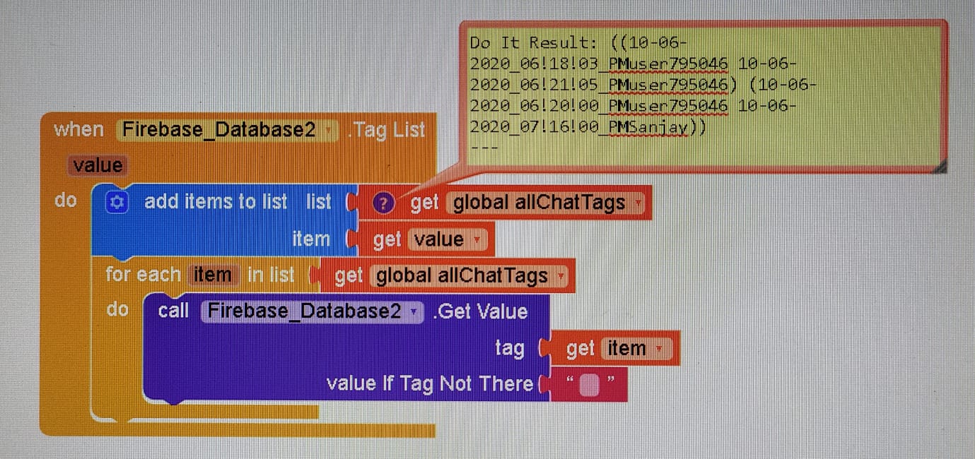 Problem while retrieving values from Firebase - Discuss - Kodular Community