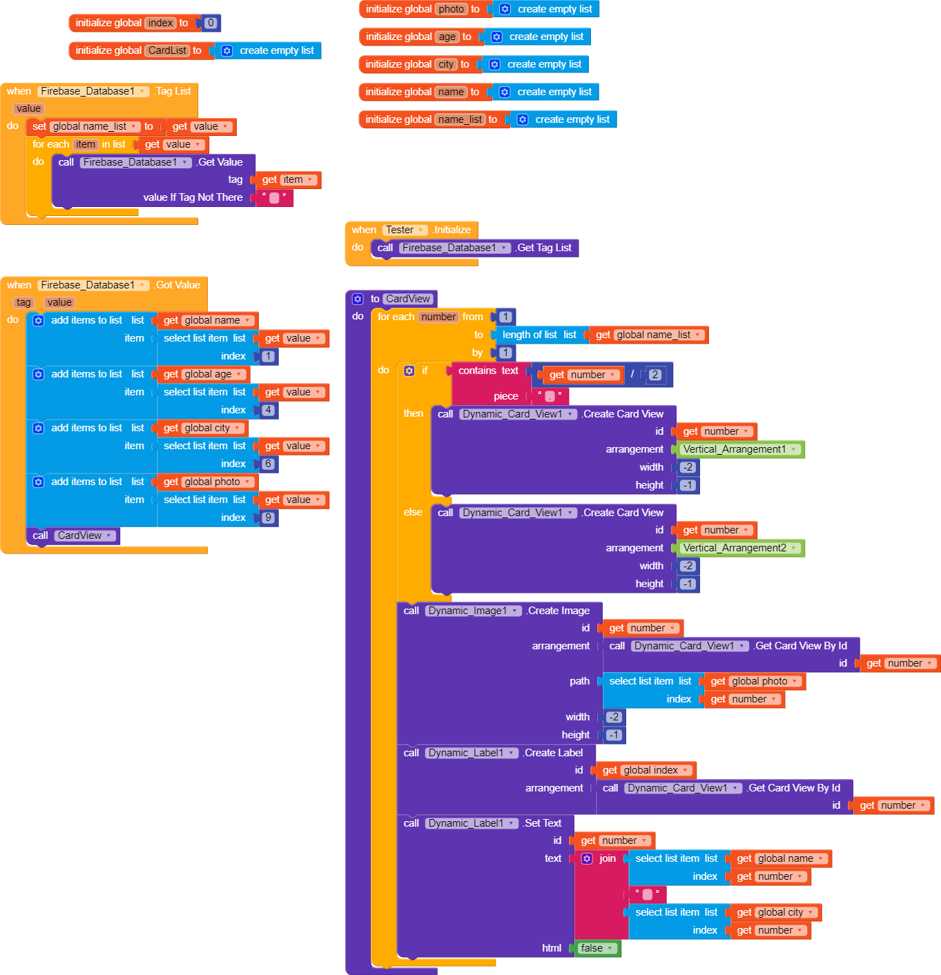Grid Card View with Firebase Problem - Discuss - Kodular Community