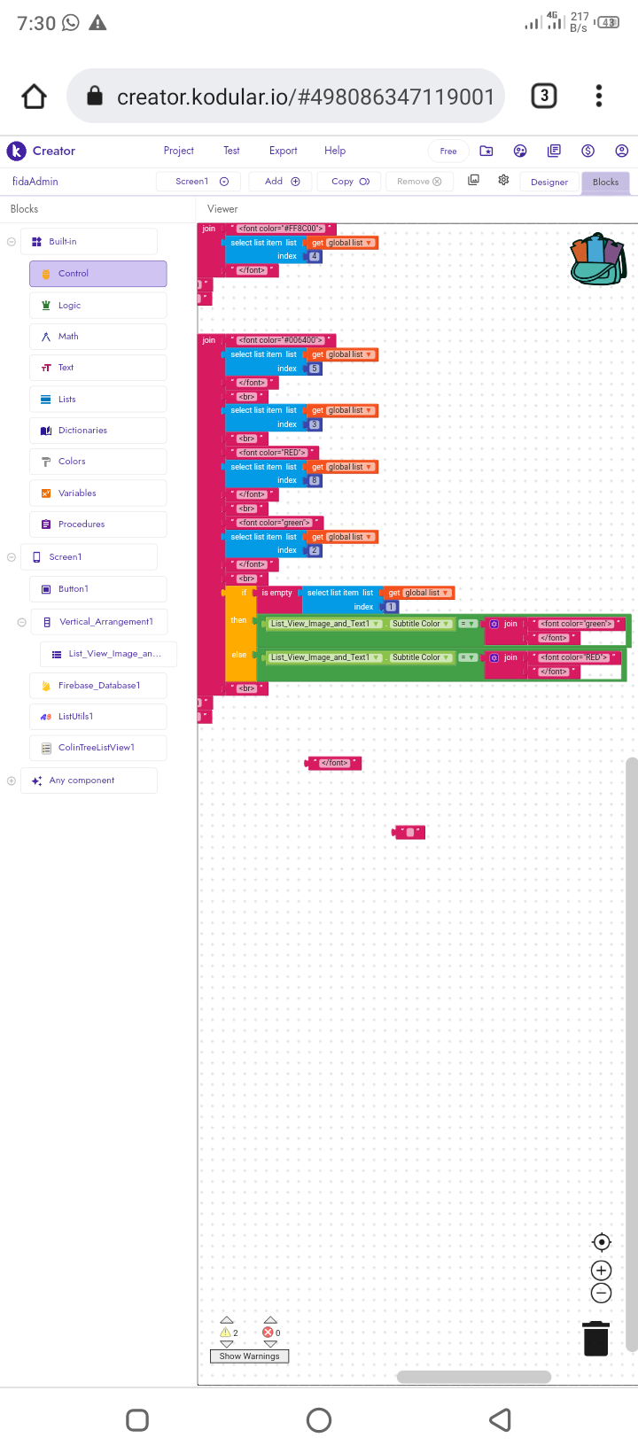 How to hilight desired tags in listview - Discuss - Kodular Community