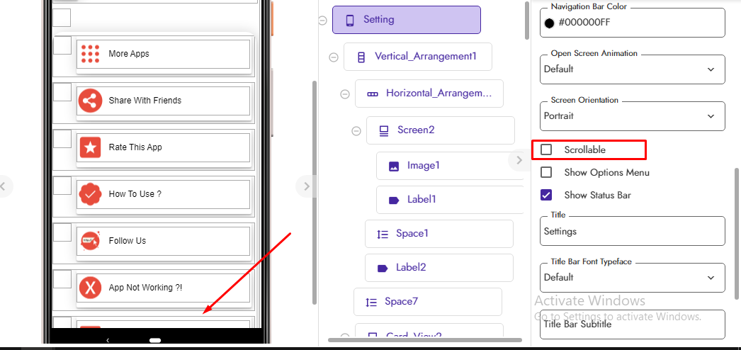 Can i put another Scrollable? - Discuss - Kodular Community