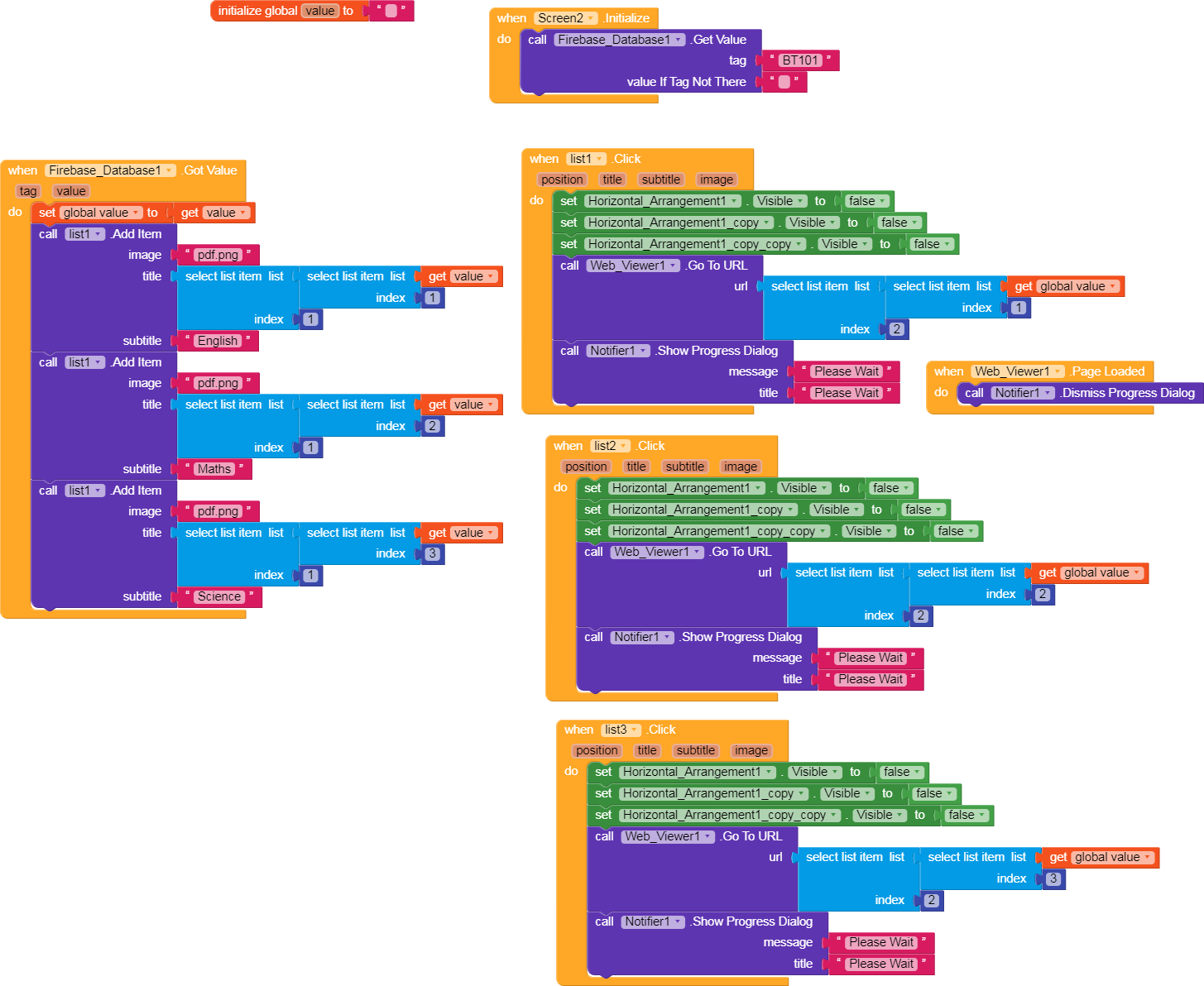 Unable to fetch data from firebase - Discuss - Kodular Community