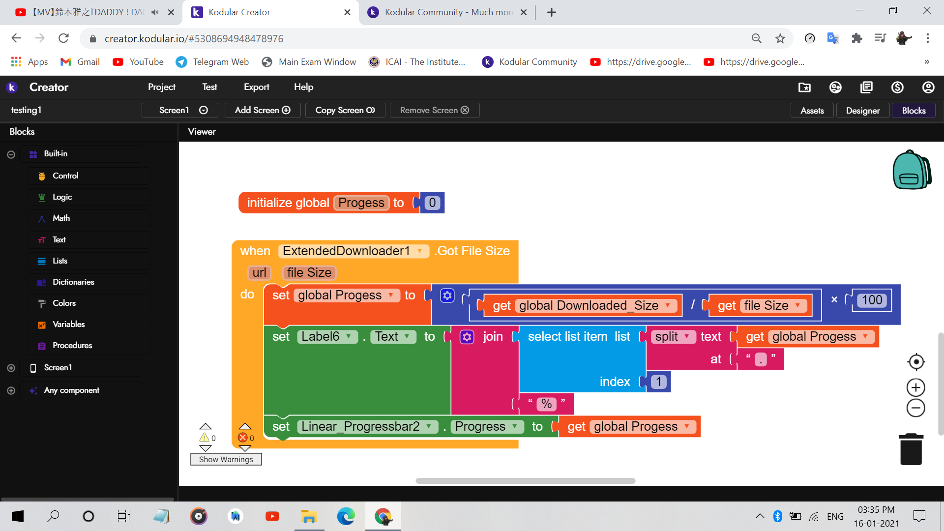 Show Progress In Extended Download - Guides - Kodular Community