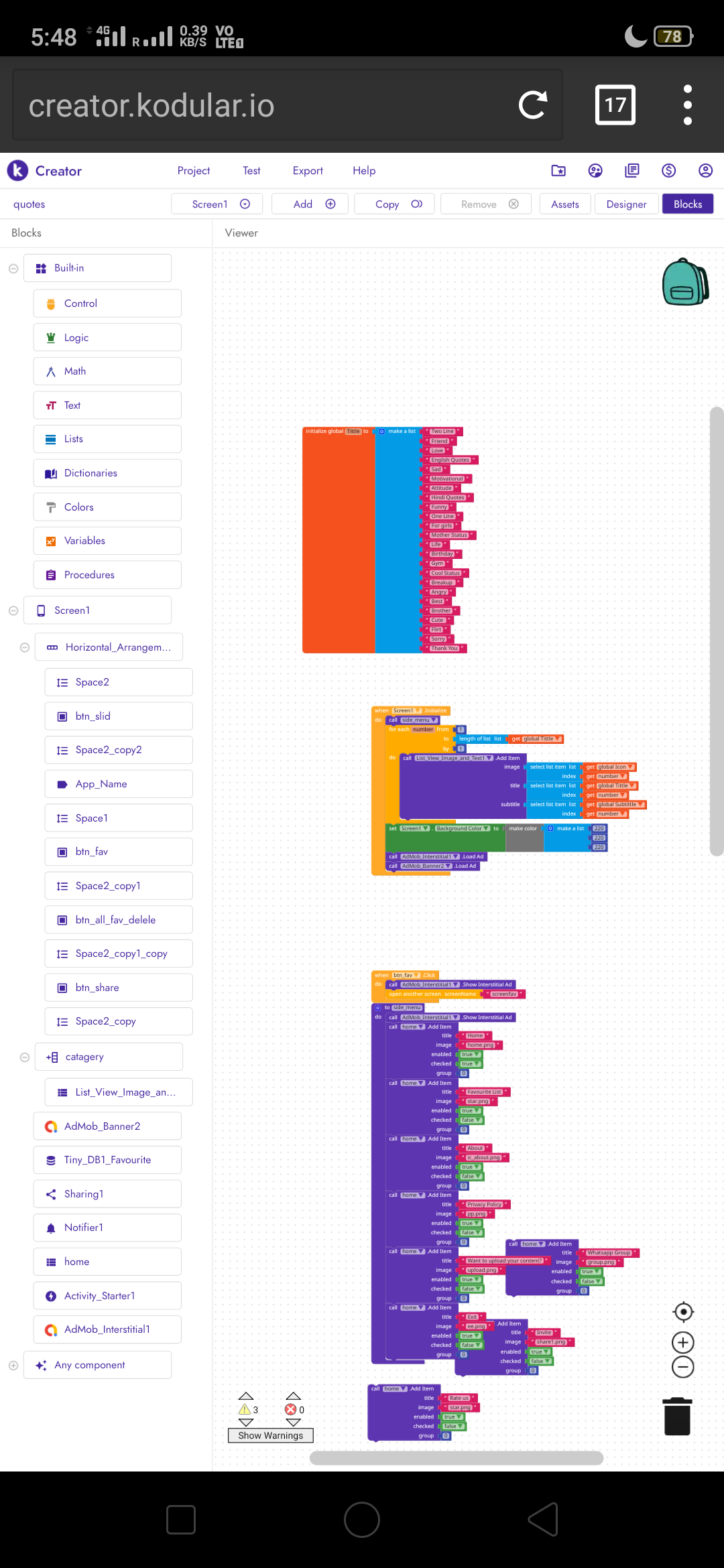 Select list item : List Index Too large - Discuss - Kodular Community