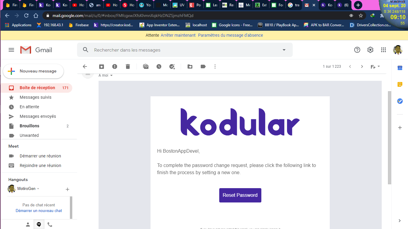 Kodular Sign In Kodular account Password Reset - Discuss - Kodular Community