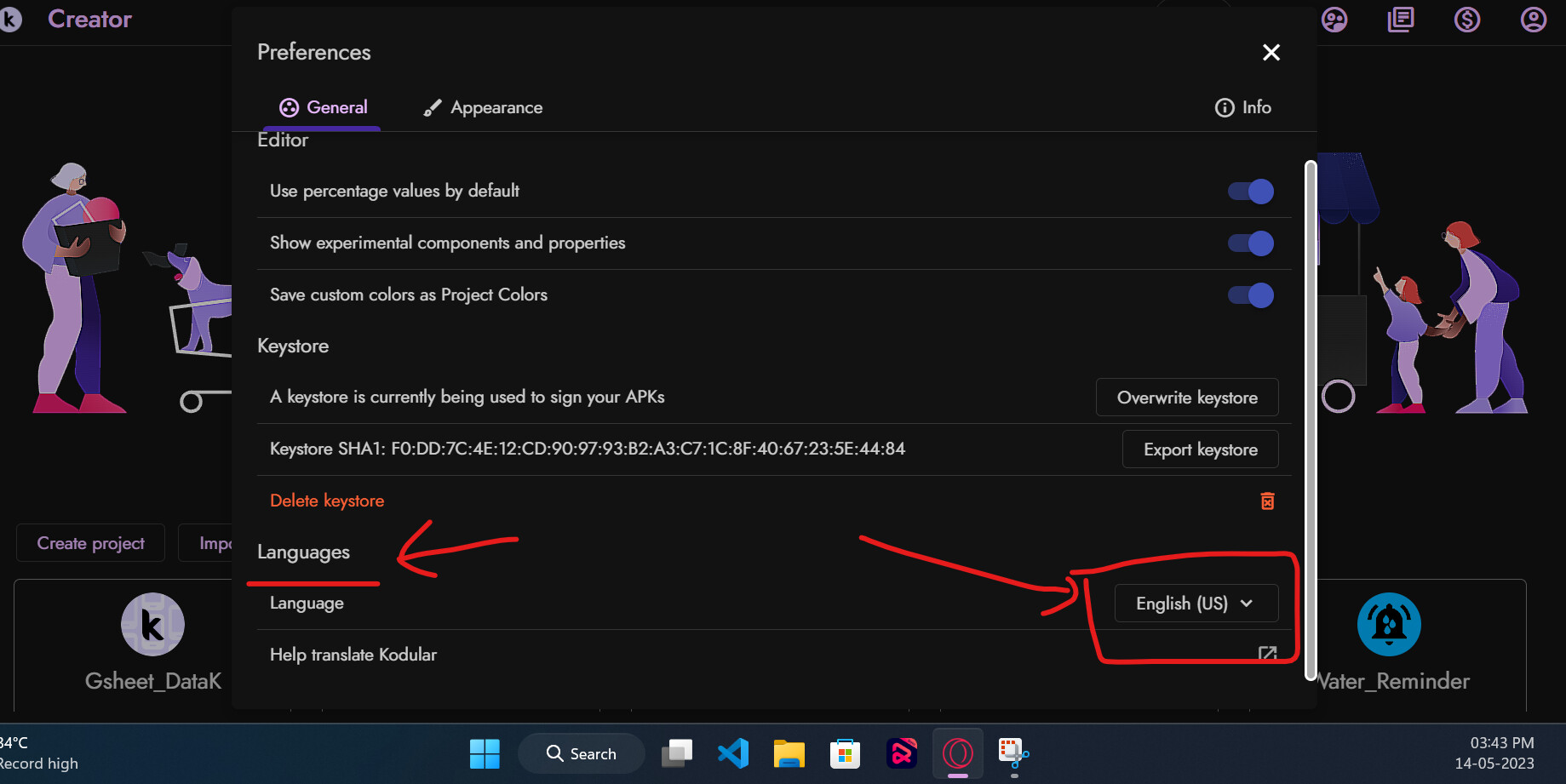 where can i find language options? - Discuss - Kodular Community