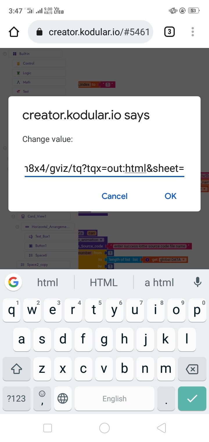 Check multiple google sheets - Page 2 - Discuss - Kodular Community