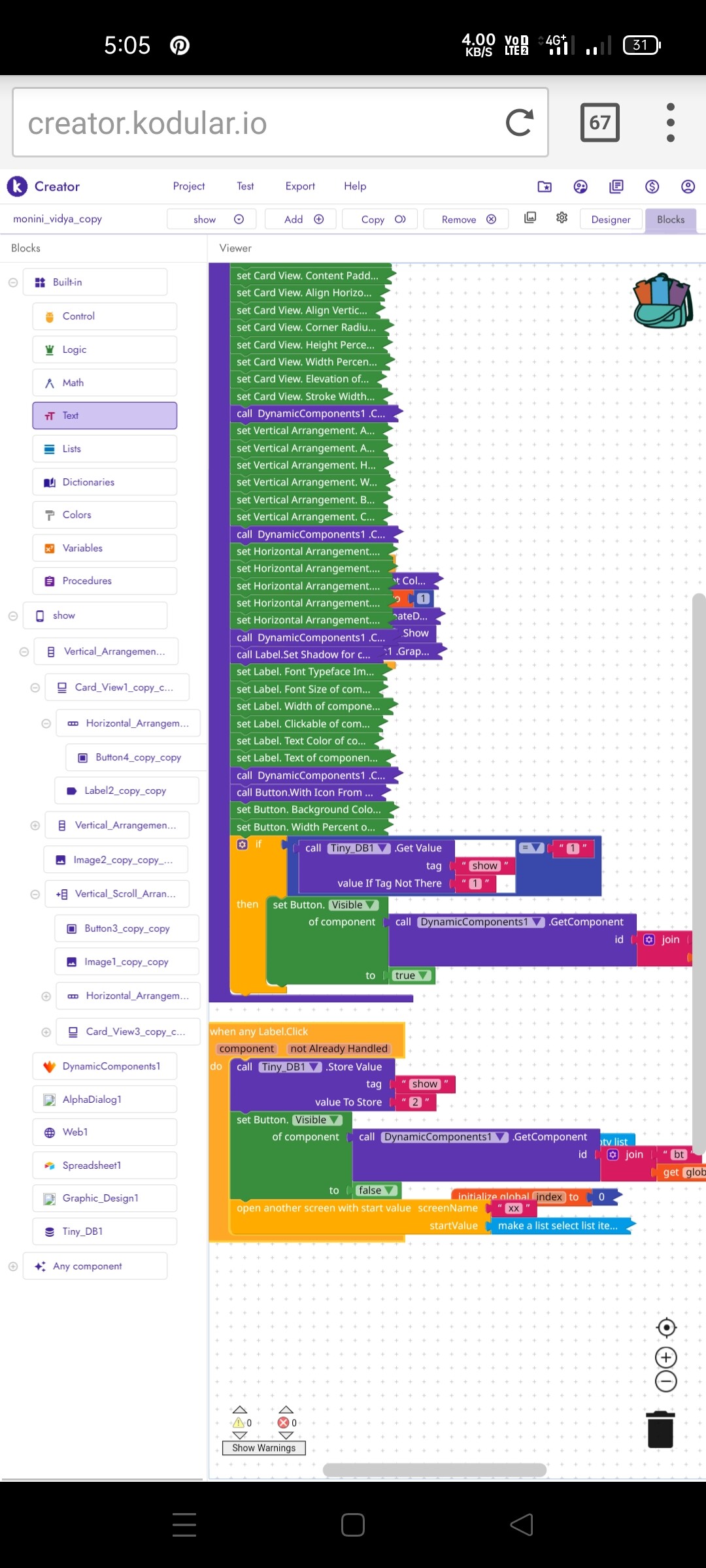 Click button after hide button - Discuss - Kodular Community