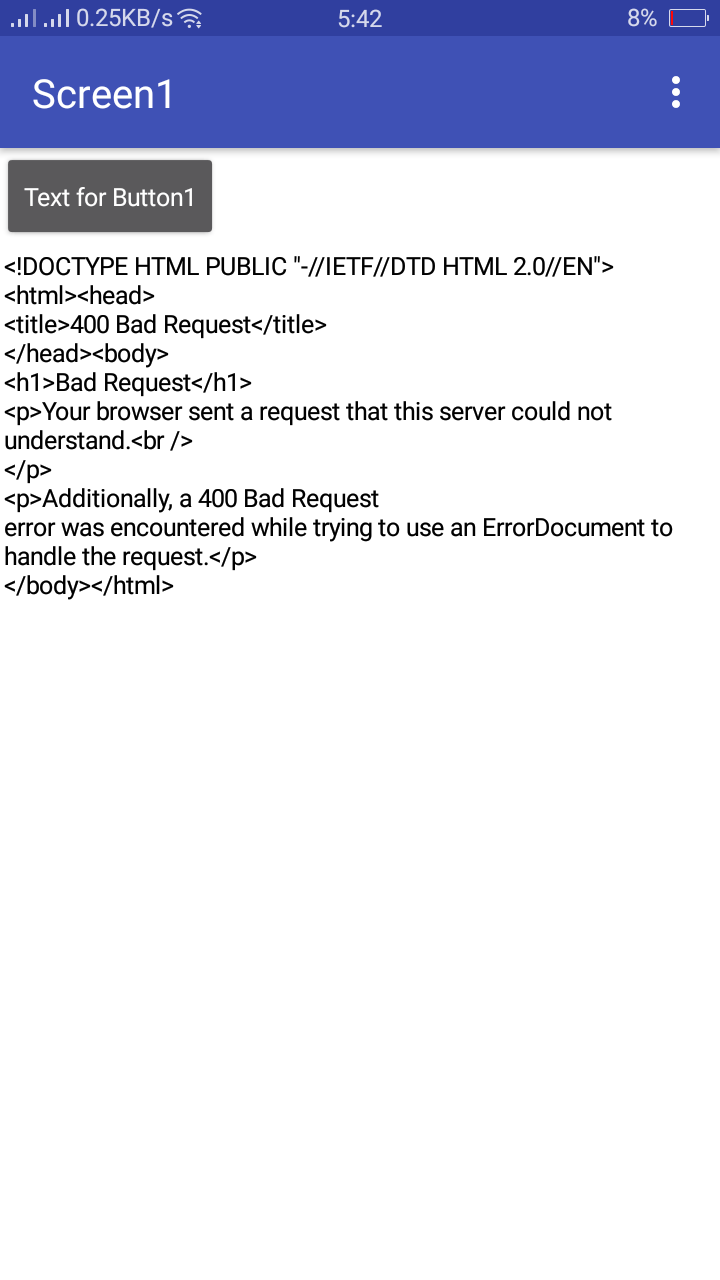 Web component get response code 400 bad request Error - Discuss ...