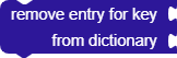 remove entry for key