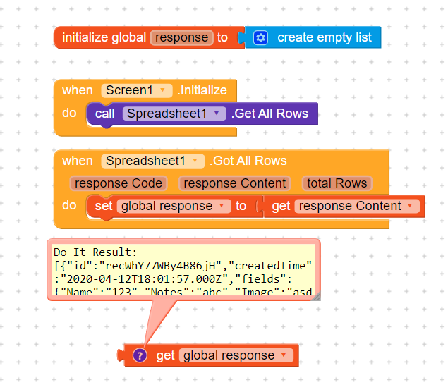 I cannot get data from airtable - Discuss - Kodular Community
