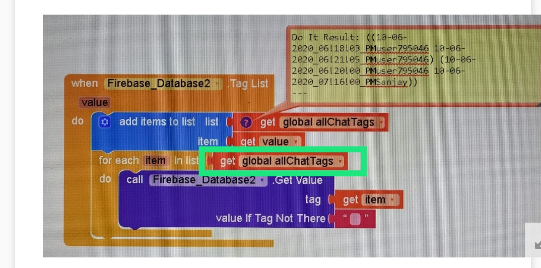 Problem while retrieving values from Firebase - Discuss - Kodular Community