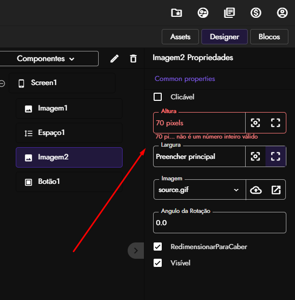 Error in width and height fields - Bugs - Kodular Community