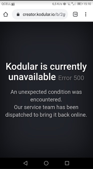 Error 500 generating APK - Bugs - Kodular Community