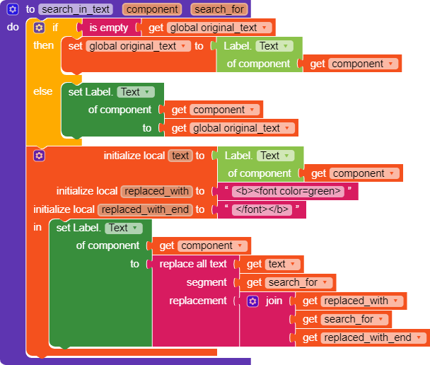 Search text in labels - Discuss - Kodular Community