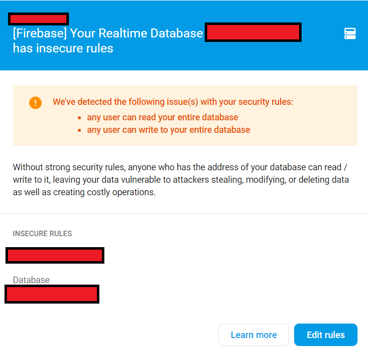 About firebase database rules - Discuss - Kodular Community