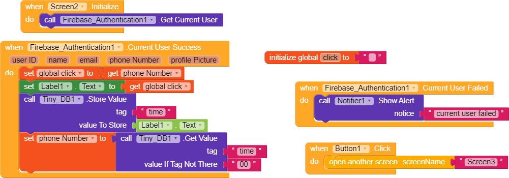 Retrieve Data From firebase authenication - Discuss - Kodular Community