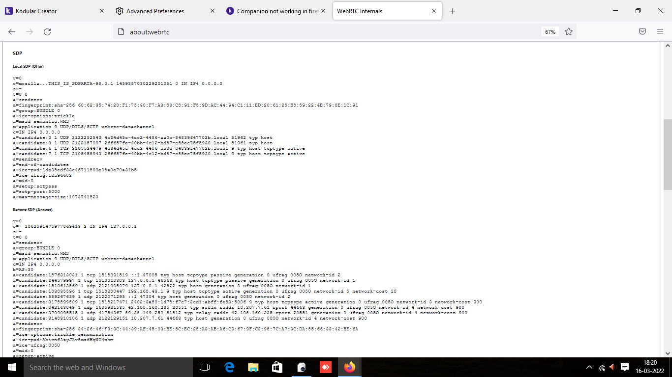 Companion not working in firefox - Discuss - Kodular Community