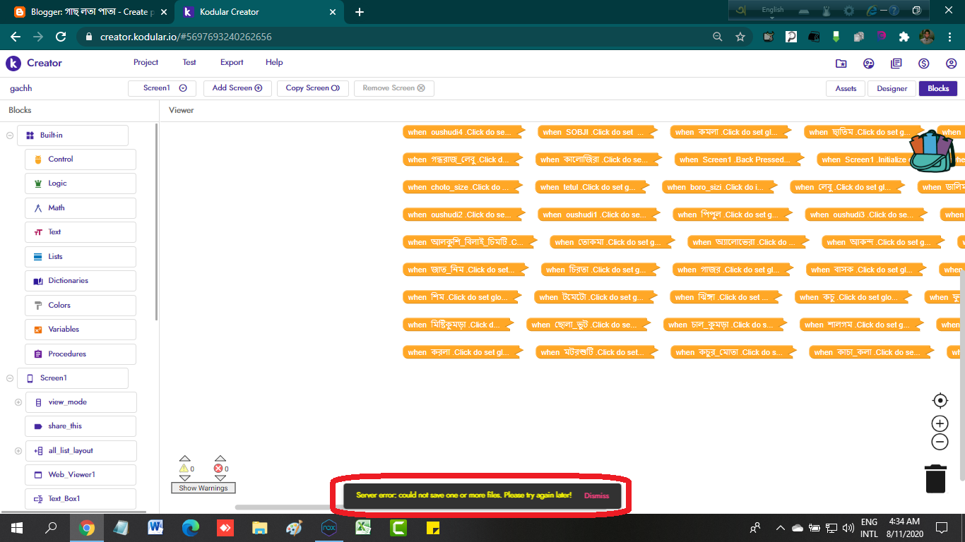 my apk don't save but why - Discuss - Kodular Community