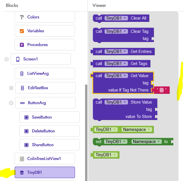 How to use an advanced TinyDB block? - Discuss - Kodular Community