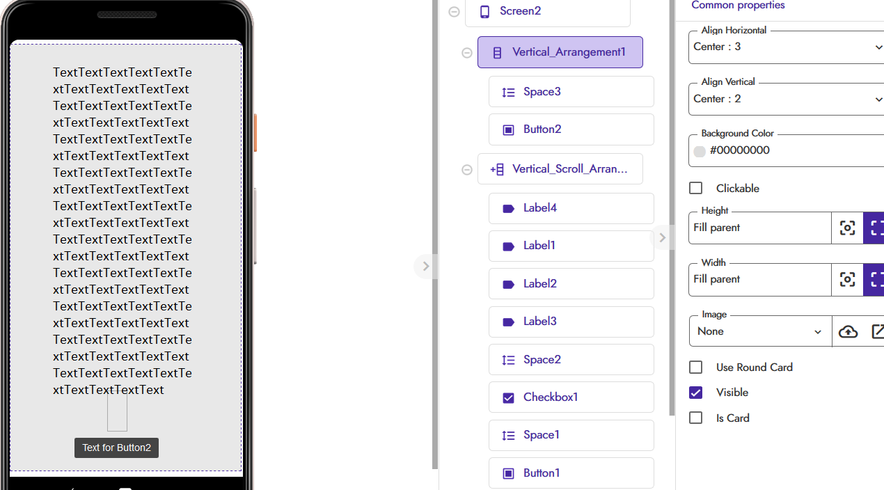 Vertical arrangment, and text width - Discuss - Kodular Community
