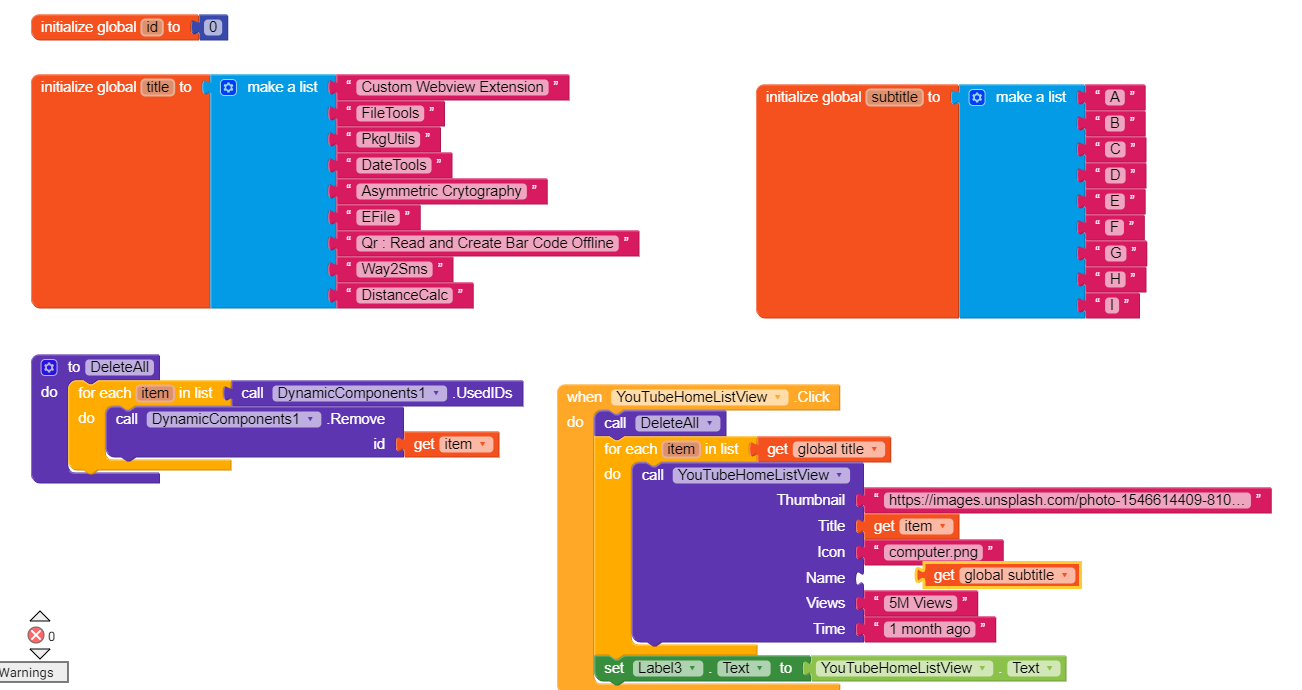 5 Different Listviews using Dynamic component Extension | Guide - Page ...