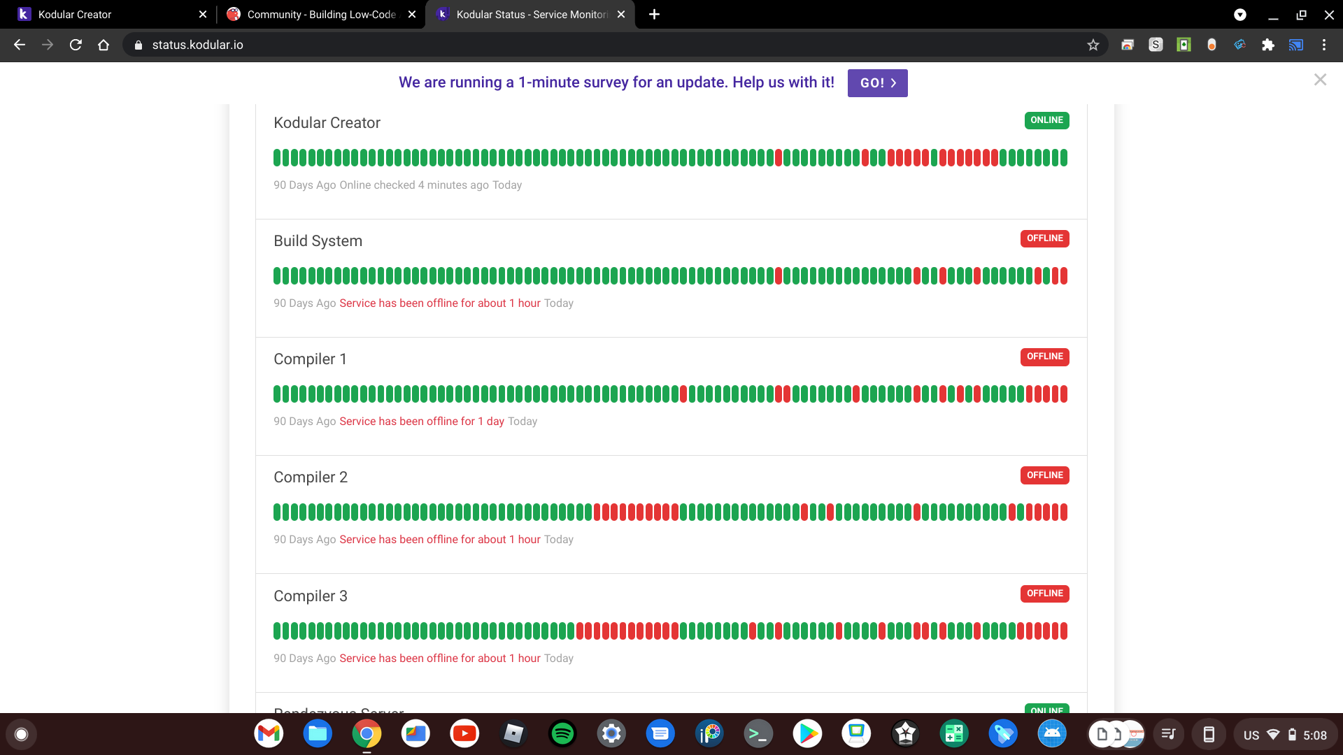 Build servers are offline - Discuss - Kodular Community