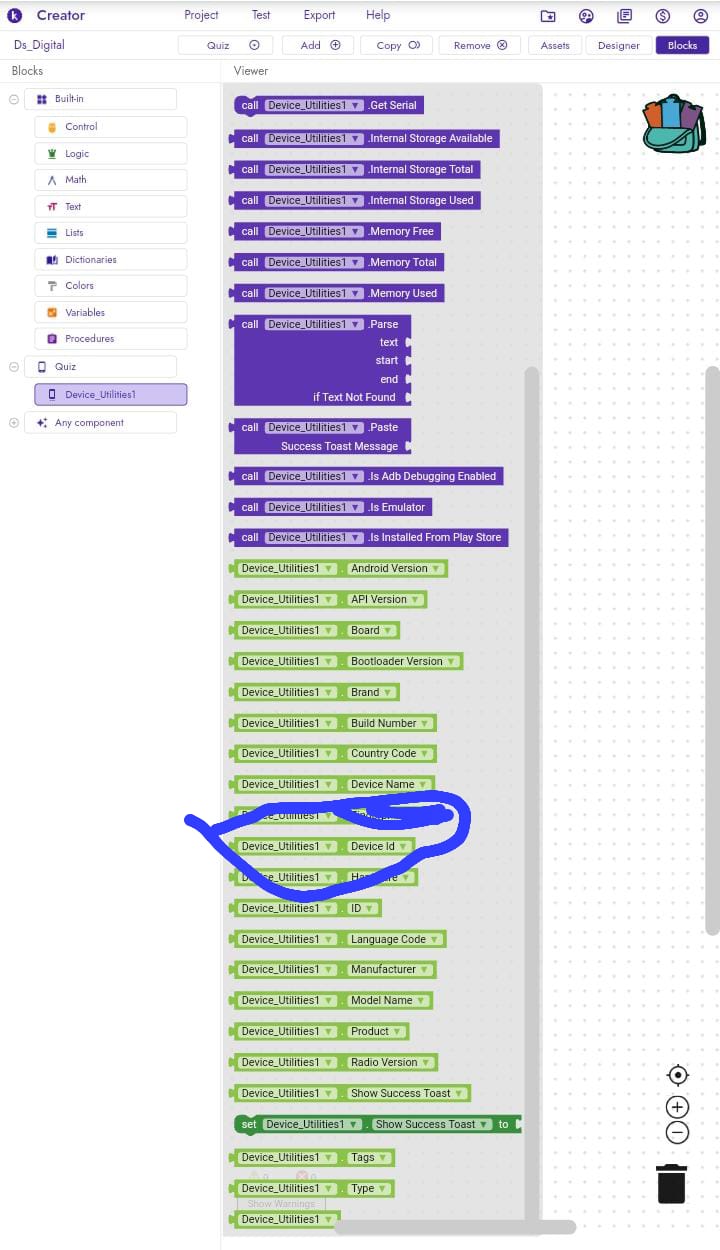 Device utility ID not working - Discuss - Kodular Community