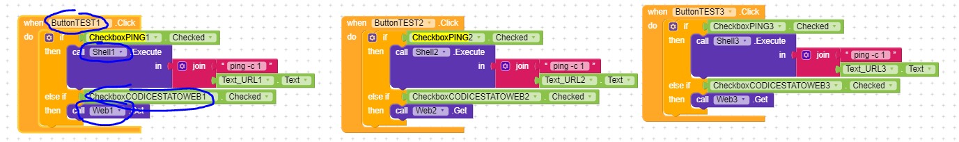 How can i create these three buttons without repeating