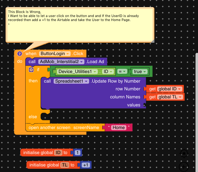 Remember User ID with Airtable - Discuss - Kodular Community