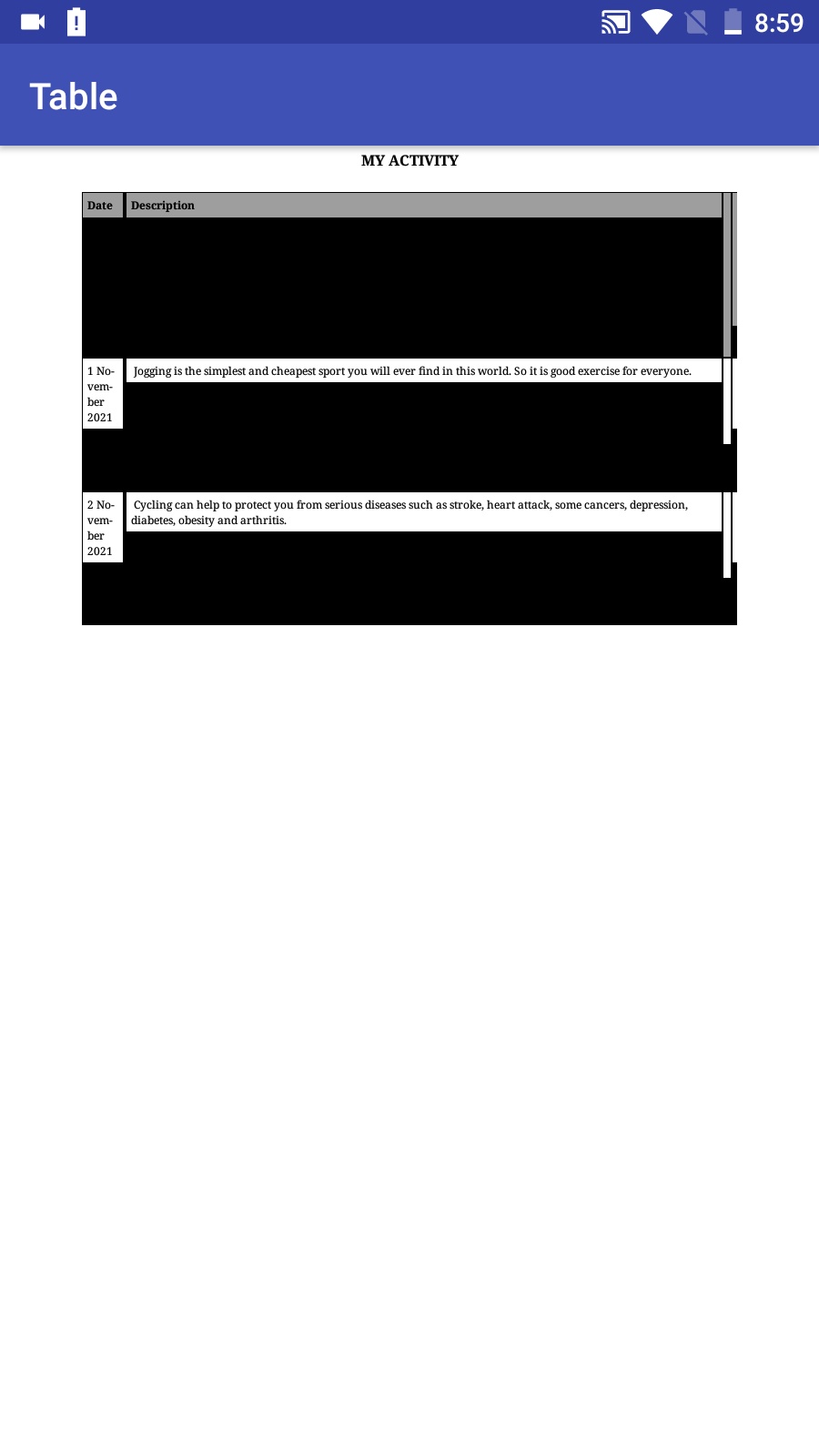 Table View Help - Discuss - Kodular Community