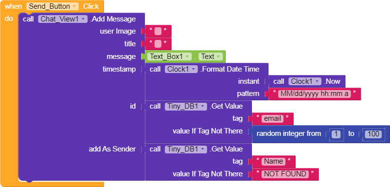 Chat View: Error Sending a Message - Discuss - Kodular Community