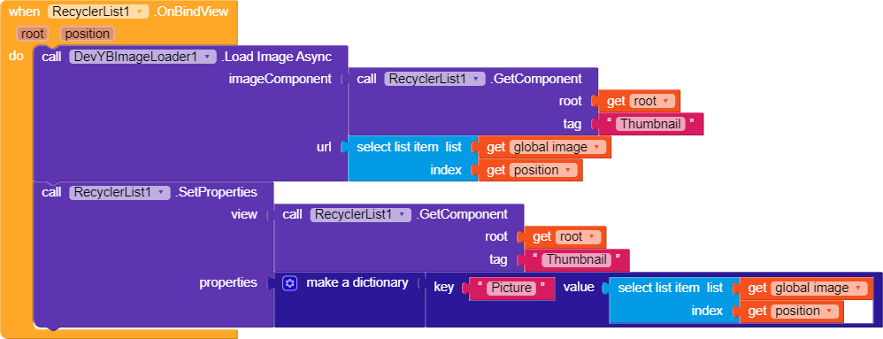 How to use Image Async with RecyclerView - Discuss - Kodular Community
