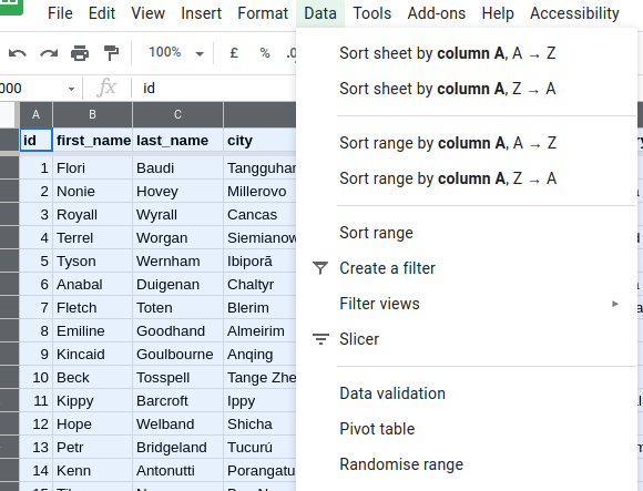 How To Short Data In Google Spreadsheet? - Discuss - Kodular Community