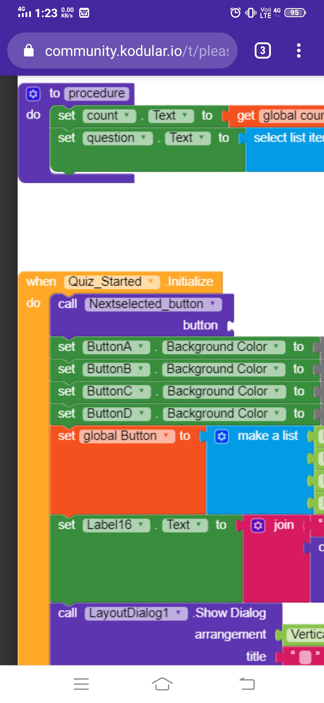 Please got an error with button - Discuss - Kodular Community